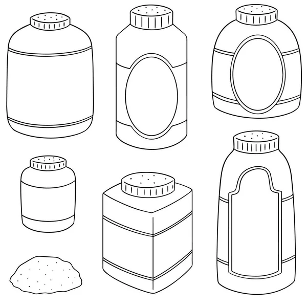 Vector set of body powder — Stock Vector