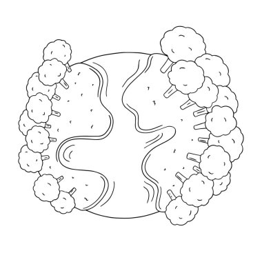 Dünya üzerindeki bitki vektör kümesi