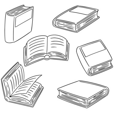 kitap vektör kümesi