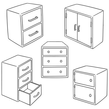 çekmece vektör kümesi