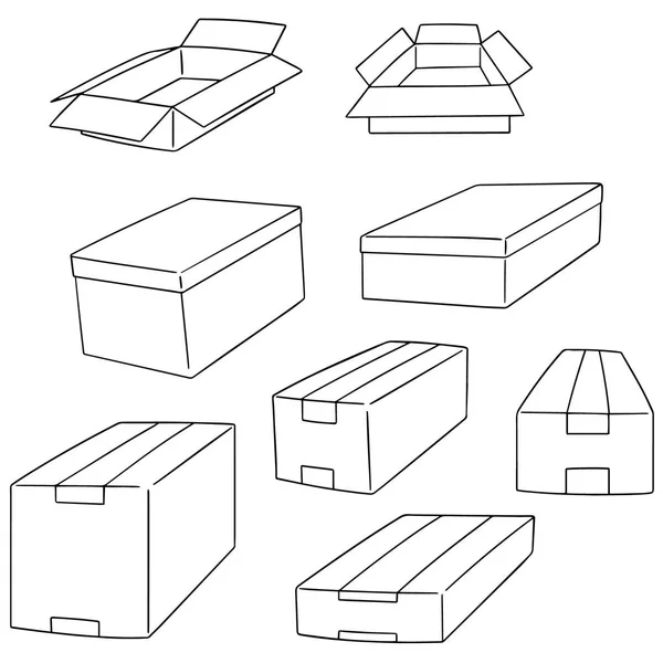 盒子的矢量集 — 图库矢量图片