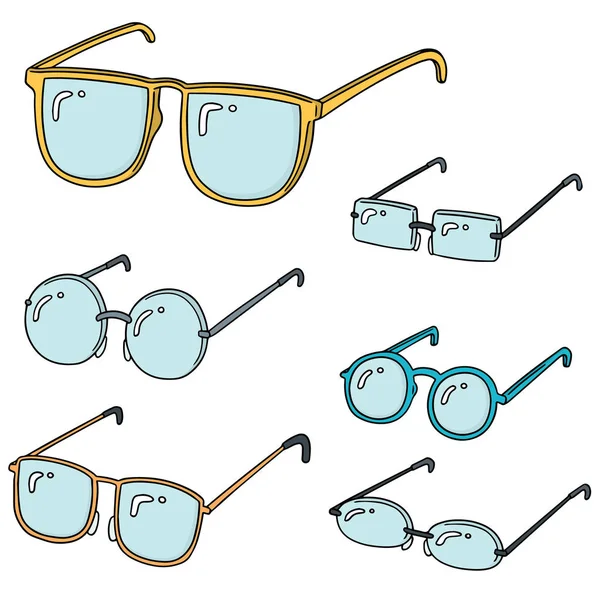 Ensemble vectoriel de lunettes — Image vectorielle