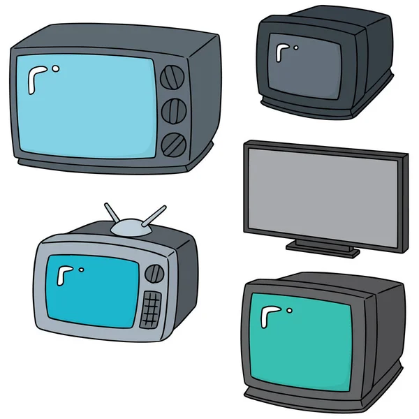 Vector set of television — Stock Vector