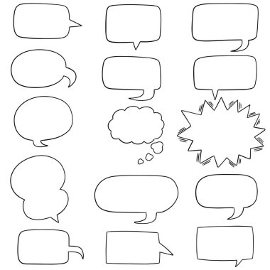 Konuşma Baloncukları Vektör Kümesi