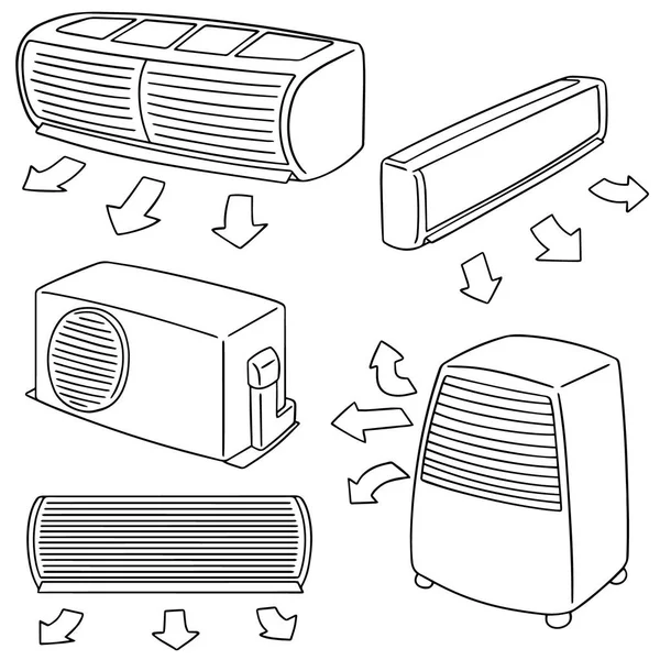 Wektor zestaw klimatyzacji — Wektor stockowy