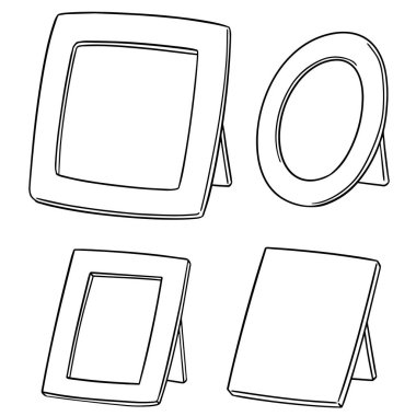 Fotoğraf çerçevesinin vektör kümesi