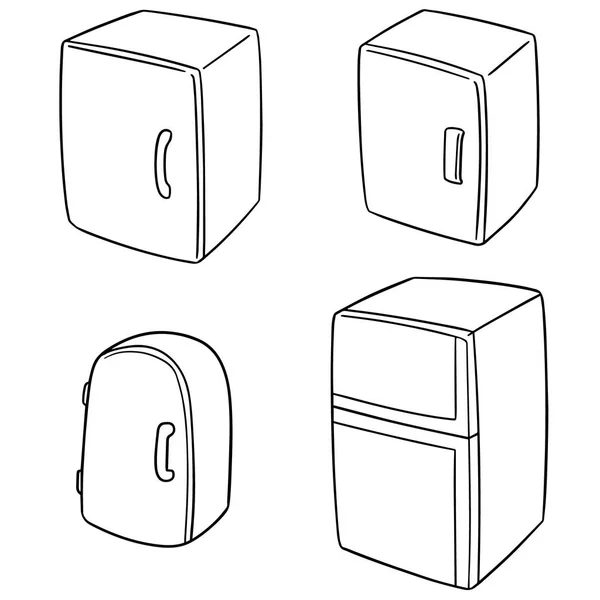 Ensemble vectoriel de réfrigérateur — Image vectorielle