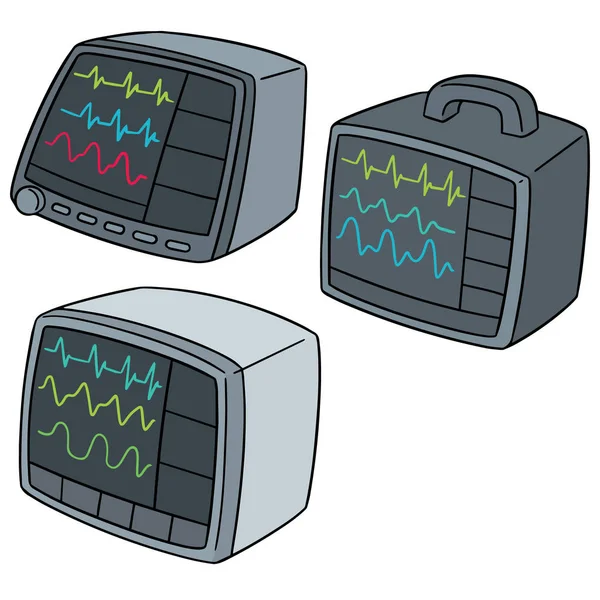 Векторный набор сигнального монитора — стоковый вектор