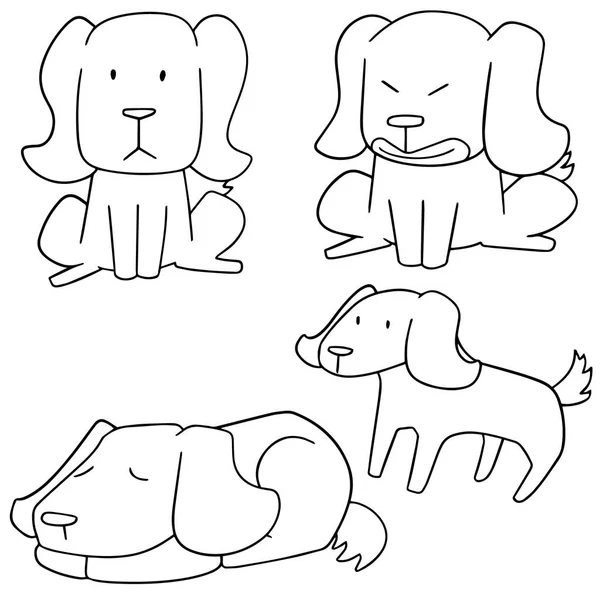 Hond, labrador retriever vector set — Stockvector