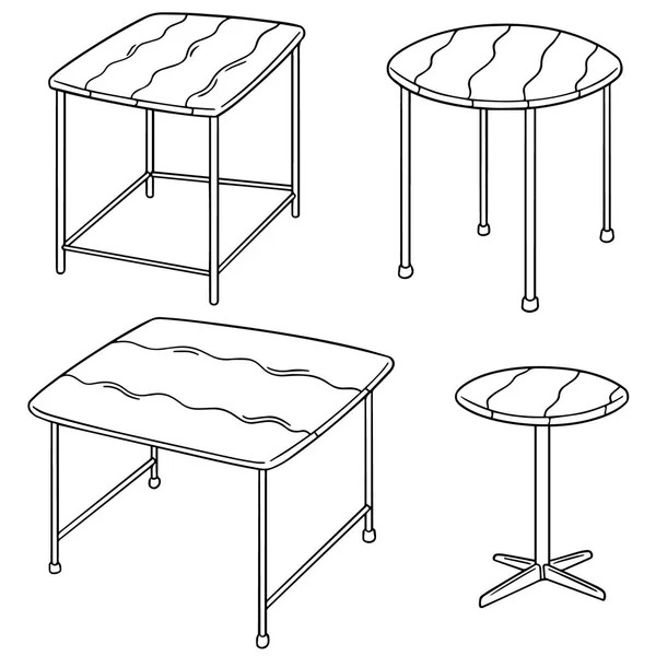 Jeu vectoriel de table — Image vectorielle