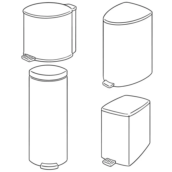 Векторный набор мусора — стоковый вектор