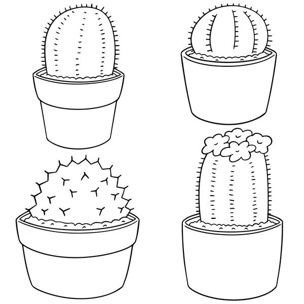 Zestaw wektorowy kaktusa — Wektor stockowy