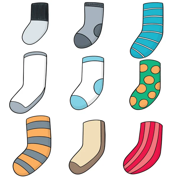 Ensemble vectoriel de chaussettes — Image vectorielle