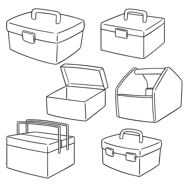 Ensemble vectoriel de boîte à outils — Image vectorielle