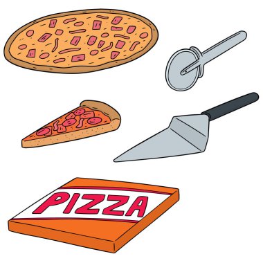 Vektör set pizza