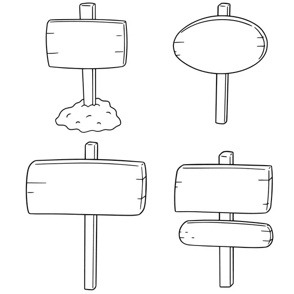 Jeu de panneaux vectoriels — Image vectorielle