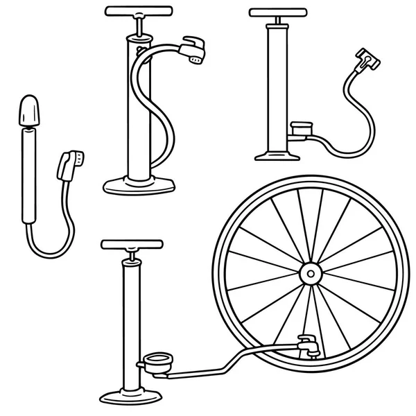 Pompa vektor sepeda - Stok Vektor