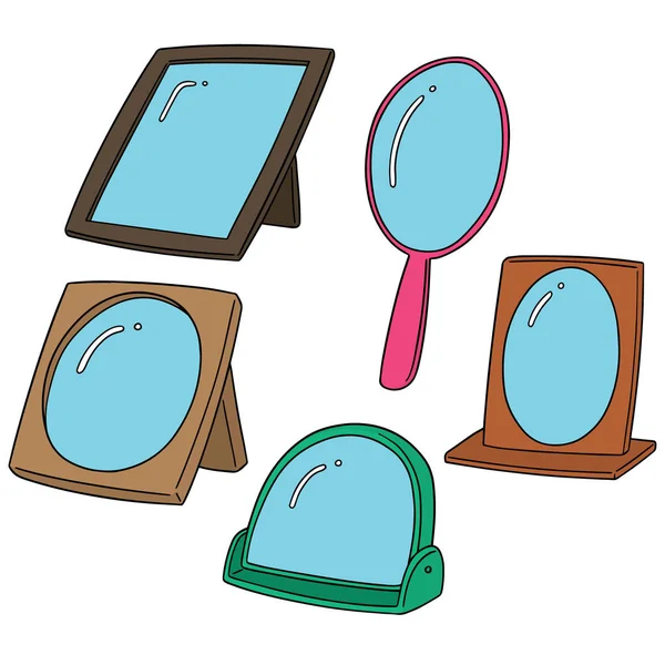 Векторный набор зеркал — стоковый вектор