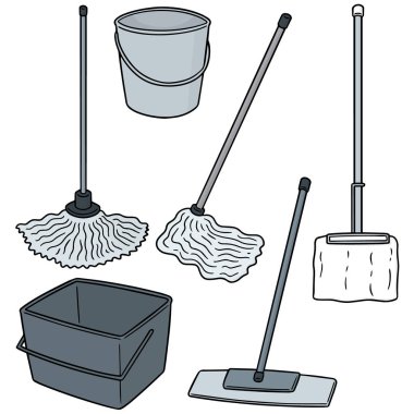 paspas temizlik vektör set