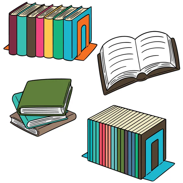 Vector conjunto de libros — Archivo Imágenes Vectoriales