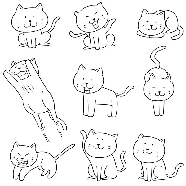 Vector set of cats — Stock Vector