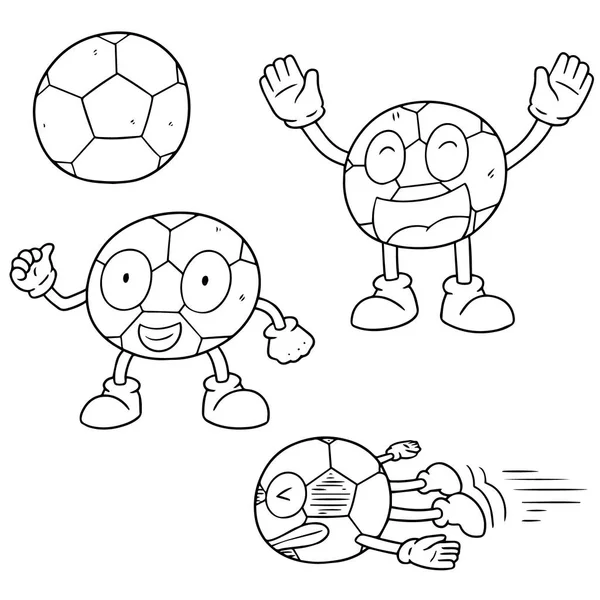 Векторный набор футбола — стоковый вектор