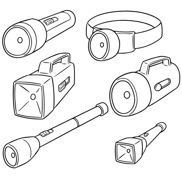 Vector conjunto de antorcha — Archivo Imágenes Vectoriales