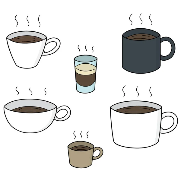 Vektorové sada kávy — Stockový vektor