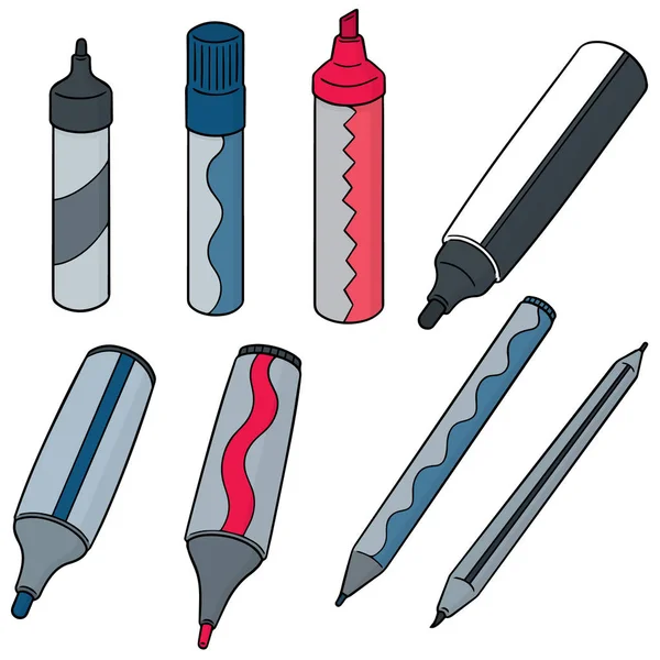 Vector set of pens — Stock Vector