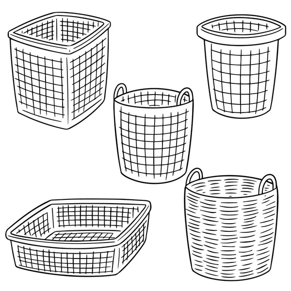 向量集的篮子 — 图库矢量图片