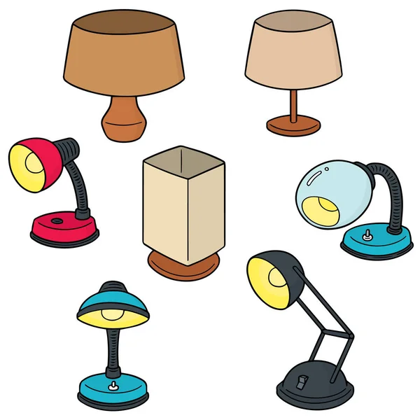 Set vectorial de lampă — Vector de stoc