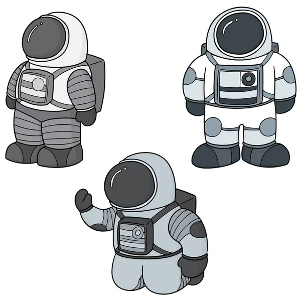 Vector conjunto de astronautas — Archivo Imágenes Vectoriales