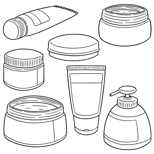 Zestaw wektorowy miejscowej medycyny kosmetycznej i miejscowej — Wektor stockowy