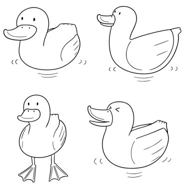 ördek vektör kümesi