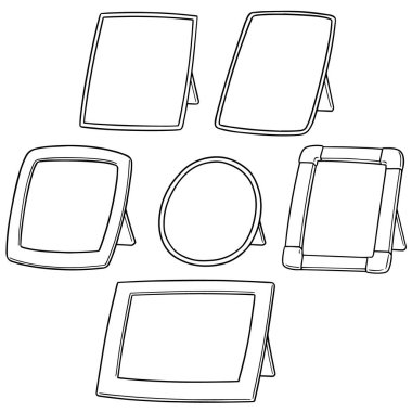 Fotoğraf çerçevesinin vektör kümesi