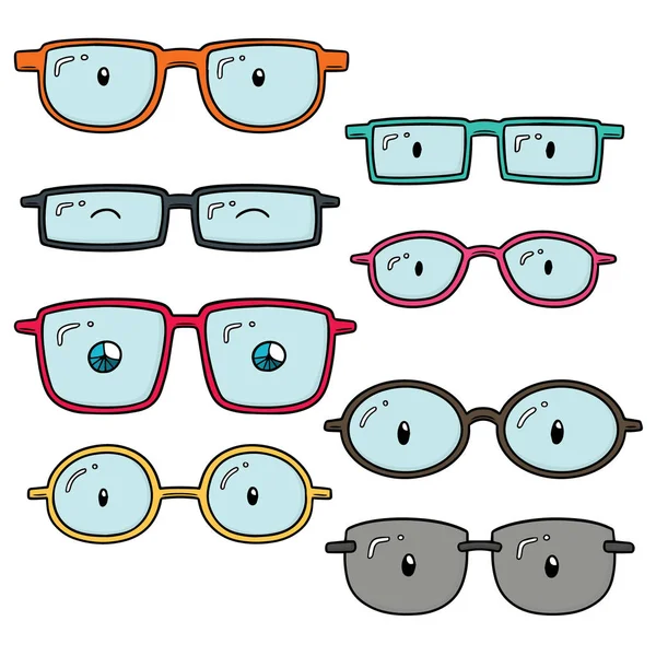 Vector conjunto de gafas graduadas — Vector de stock