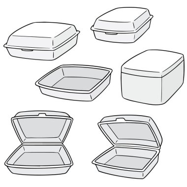 köpük konteyner vektör kümesi