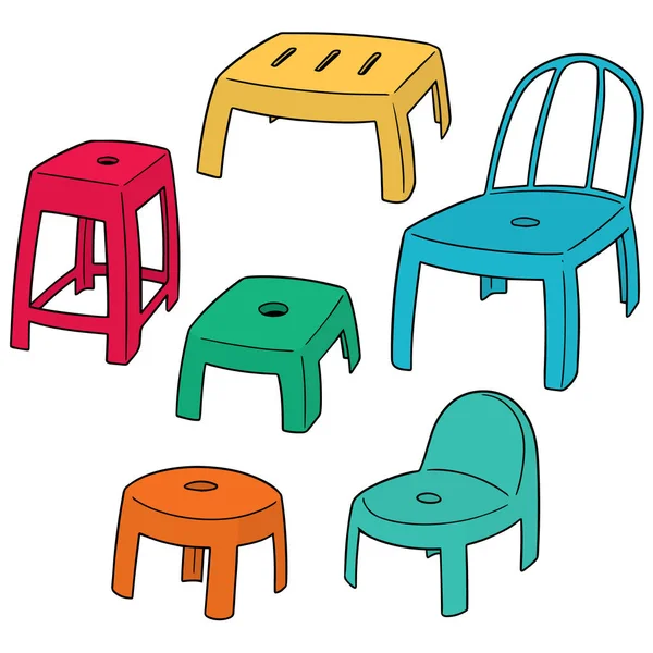 Vector set van stoelen — Stockvector