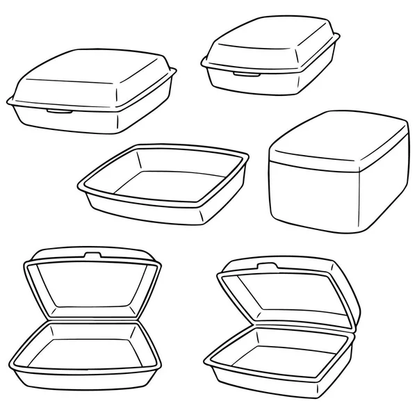 Векторный набор пенопласта — стоковый вектор