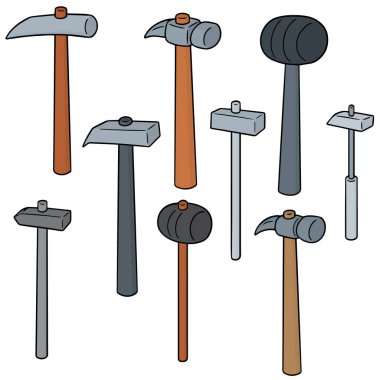 çekiç vektör kümesi