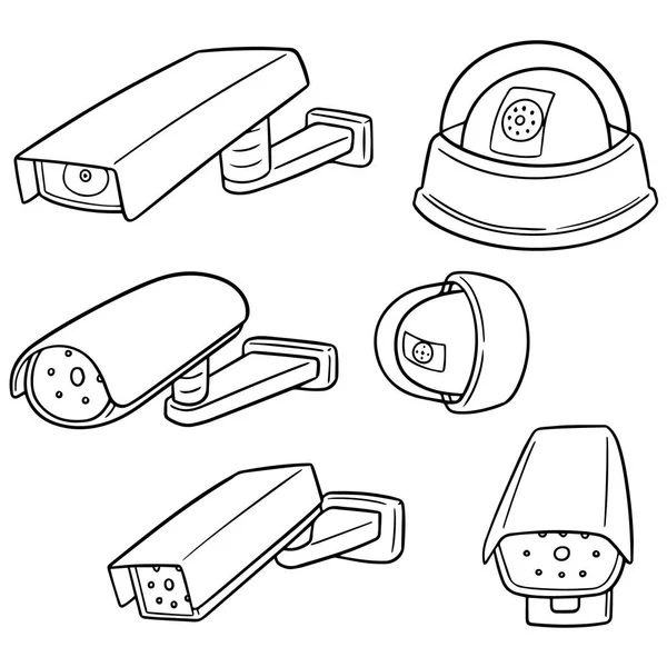 Vector conjunto de cámara de seguridad — Archivo Imágenes Vectoriales