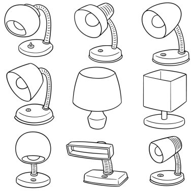 vektör set lamba