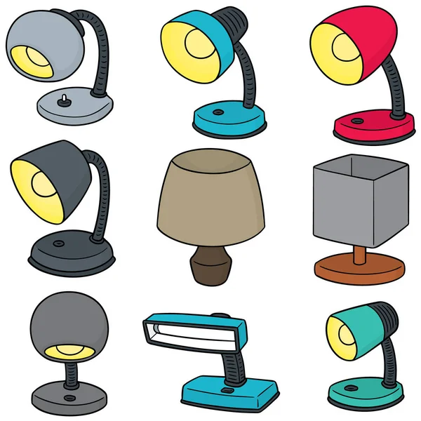 Ensemble vectoriel de lampe — Image vectorielle