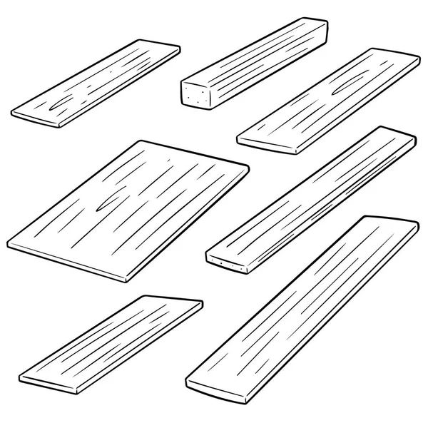 Set vettoriale di compensato — Vettoriale Stock