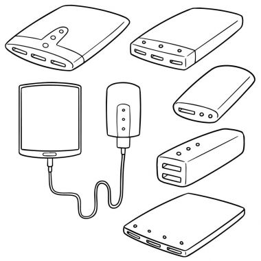 güç banka vektör kümesi