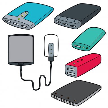 güç banka vektör kümesi