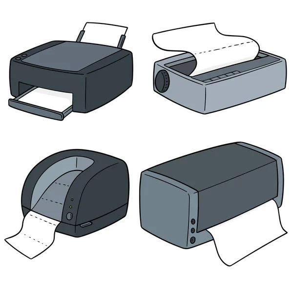 Kumpulan Vektor Dari Pencetak - Stok Vektor