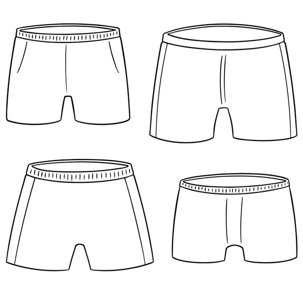 Vector Conjunto Pantalones Cortos — Archivo Imágenes Vectoriales