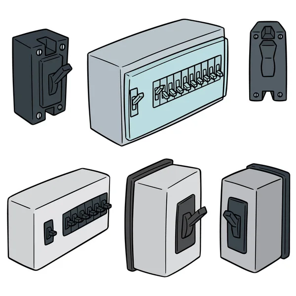 Векторный Набор Выключателя — стоковый вектор