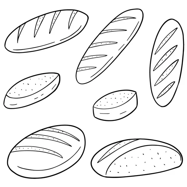 Vector Set Bread — Stock Vector